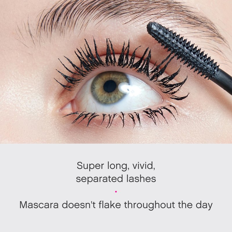 Vivienne Sabó Classic Mascara Cabaret – Volume and Length Mascara for Defined Everyday Lashes, Clean, Smudge-Resistant, Cruelty-Free, Blackest Black, Made in Italy, 0.3 fl oz