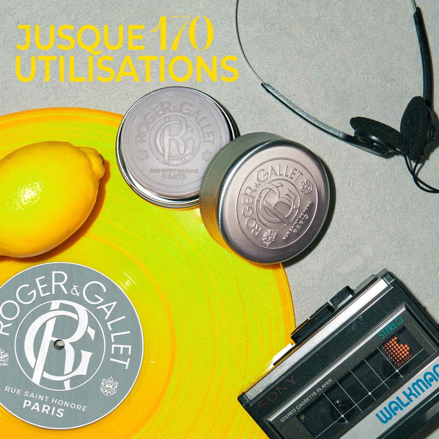 ROGER & GALLET Shaving Soap Bar Cologne Twist - Enriched with Sweet Almond Oil & Sage Extract - Gentle, Comfortable Shave - Solid Eco-Friendly Shaving Soap Puck for Men - 100g