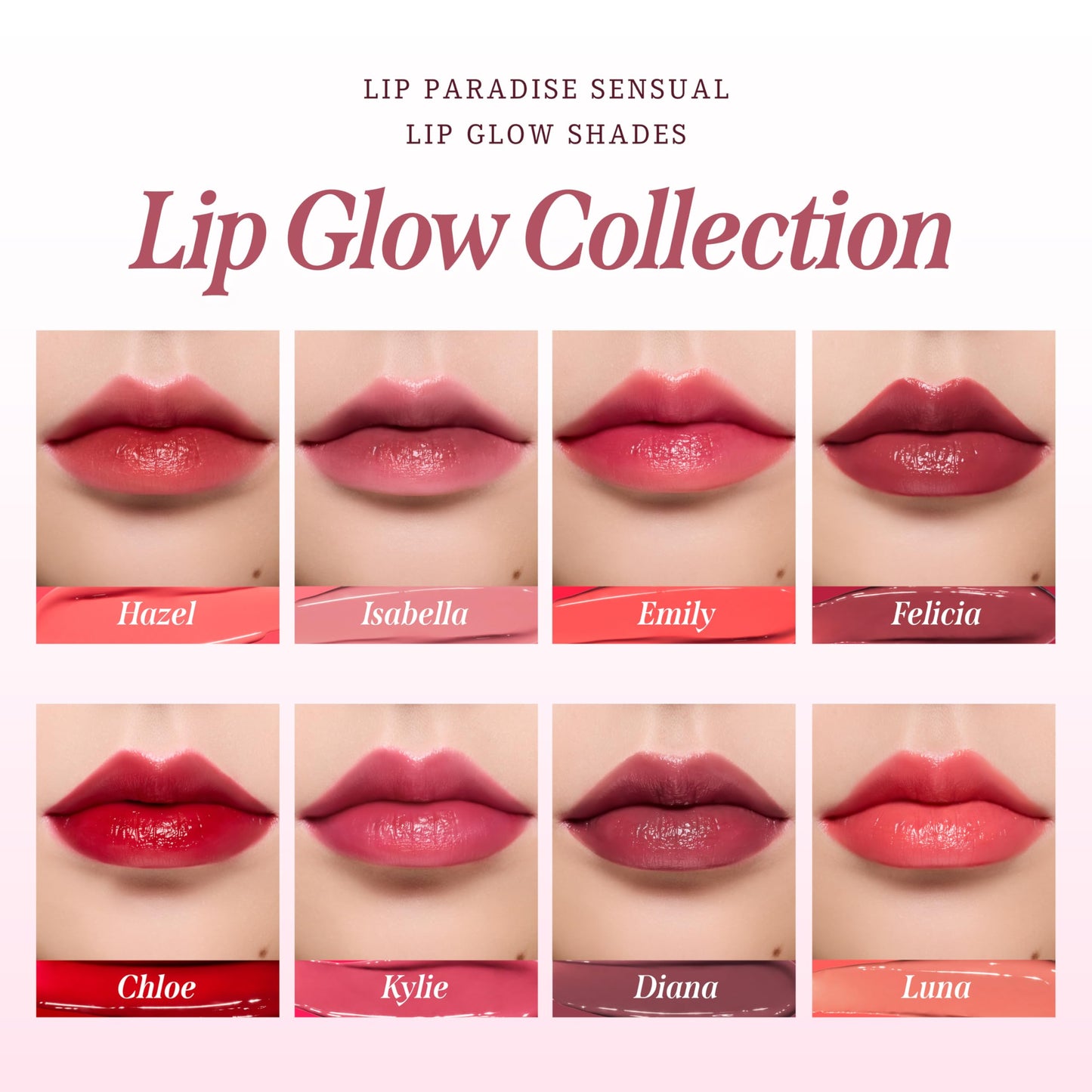 DEARDAHLIA Lip Paradise Sensual Lip Glow (Hazle) - Hydrating Vegan Lipstick with Glossy Finish, Vibrant Color, Smooth Application, Natural Radiant Glow & Shea Butter Nourishment, 0.11 oz