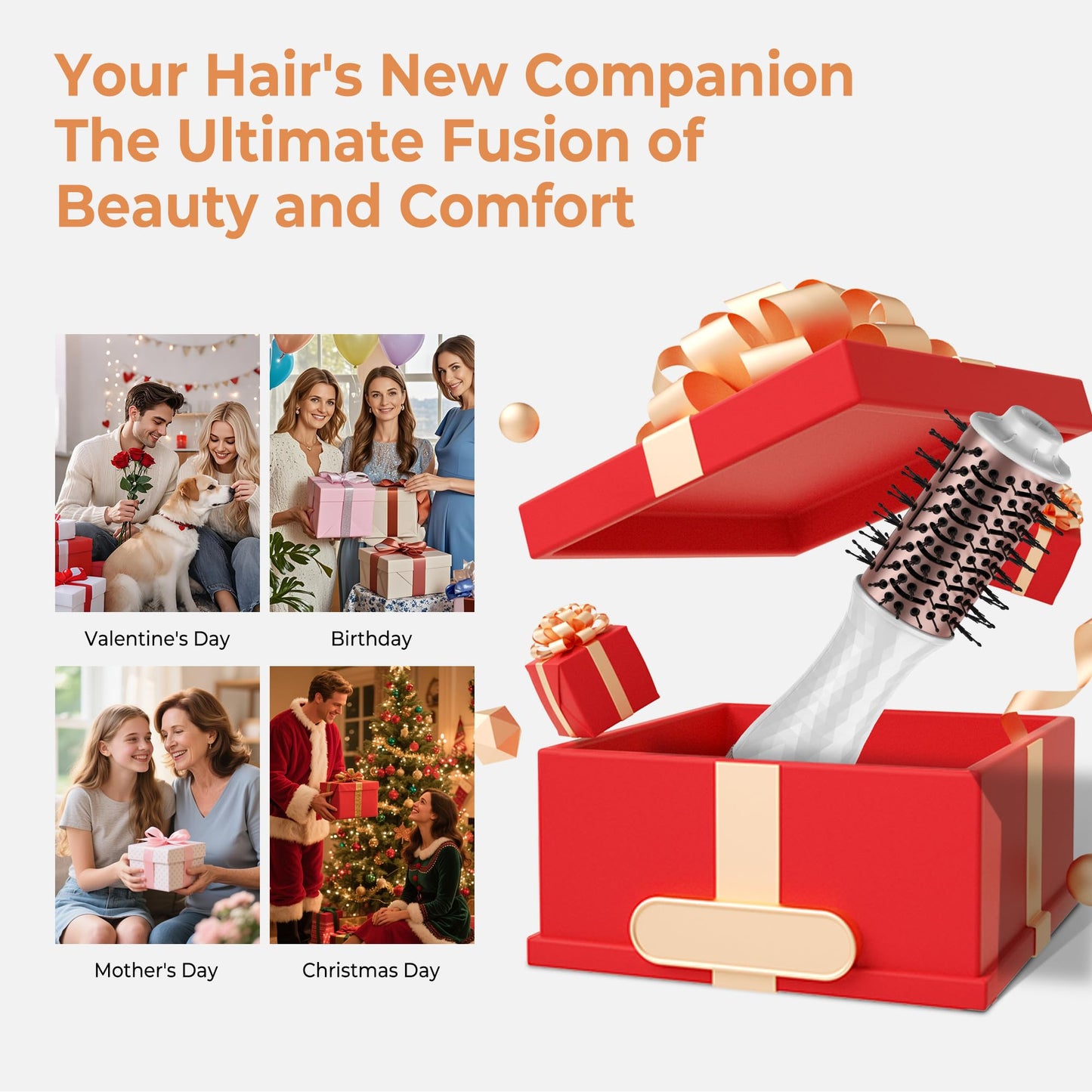 Mini Travel Hair Dryer Brush Blow Dryer Brush in One, Small Hot Air Brush Compact Brush Blow Dryers for Women, Portable One Step Volumizer,Straightener,Styler,100-120V