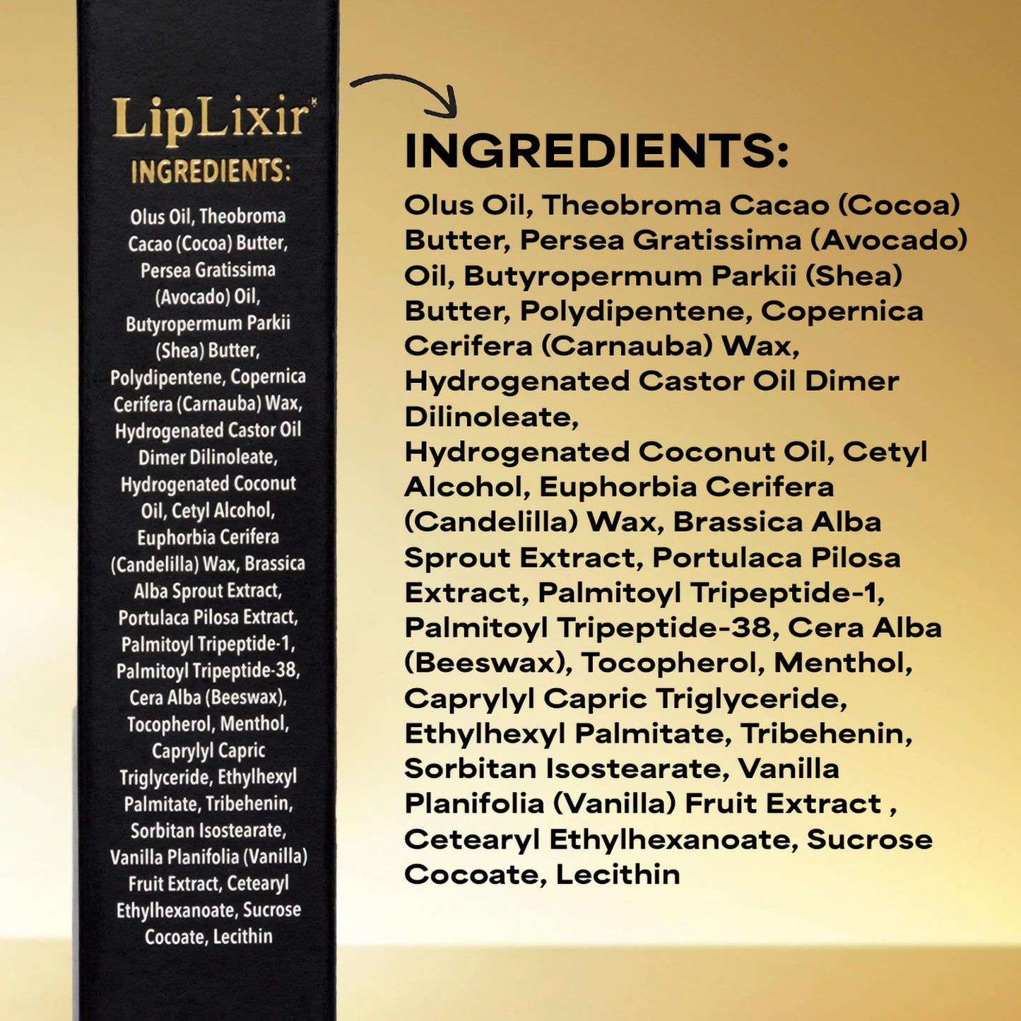 LipLixir Non Toxic Peptide Lip Balm – EWG® VERIFIED, All-Natural, Ultra-Clean, Hydrating, Doctor Approved Lip Gloss – Fragrance-Free with Shea, Cocoa & Coconut Oil, (Reformulated Thicker Formula)