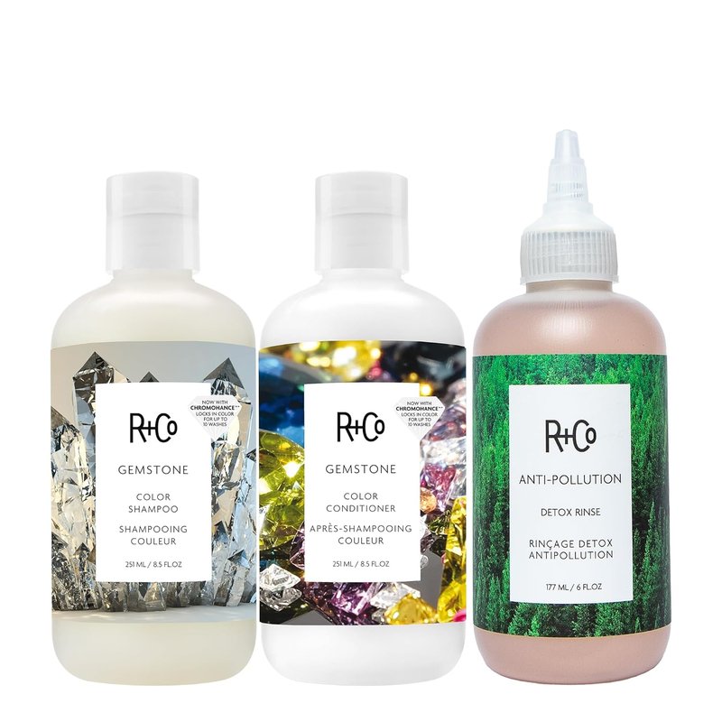 R+Co Gemstone Color Shampoo - Frizz Control & Color Preservation | Vegan, Cruelty-Free | 8.5 Oz
