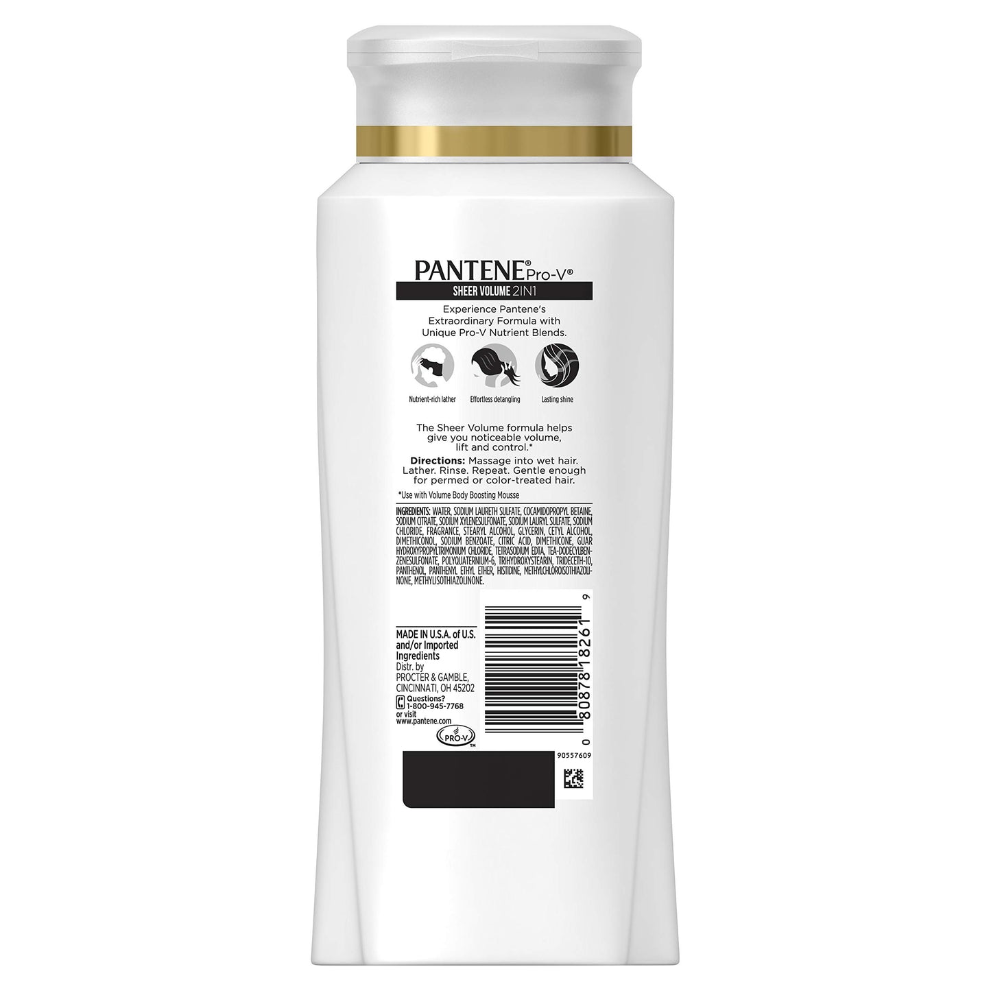 Pantene Pro-V Sheer Volume 2 in 1 Shampoo & Conditioner, 20.1 fl oz