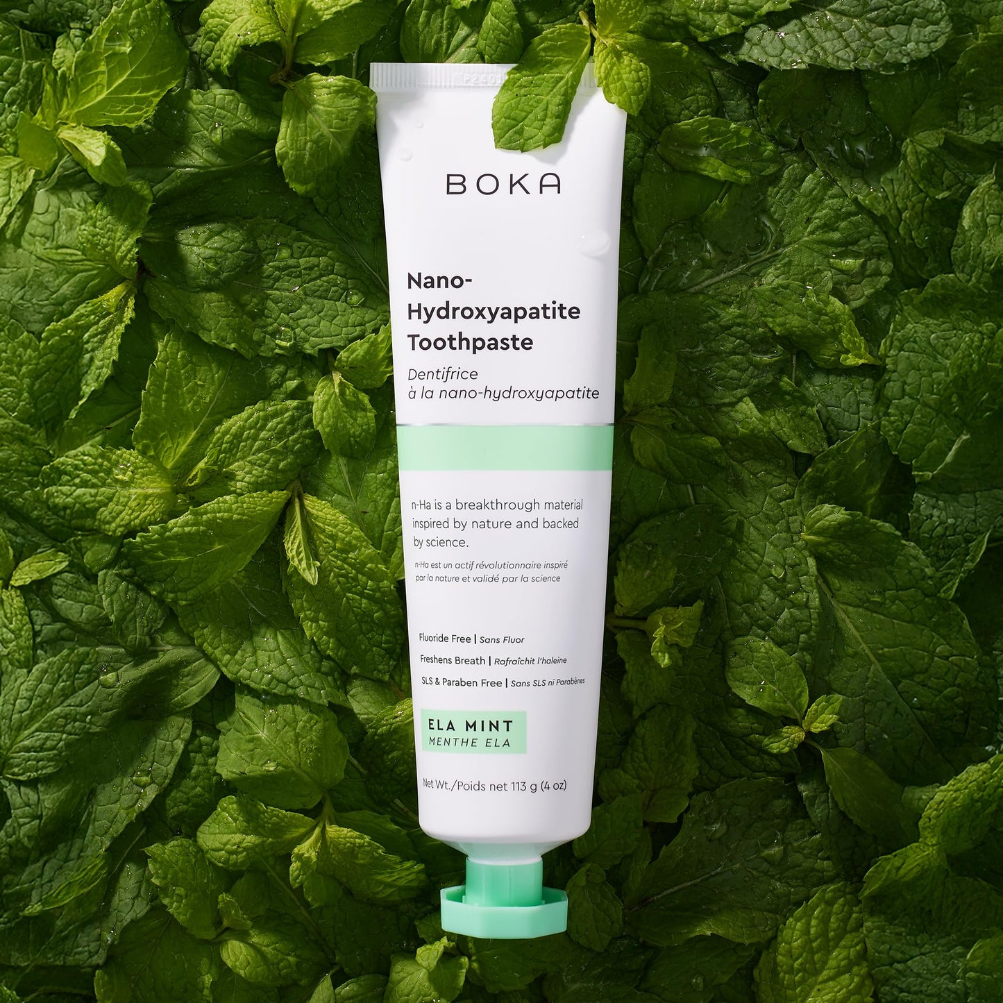 Boka Fluoride Free Toothpaste Nano Hydroxyapatite Toothpaste - Ela Mint, Orange Cream Flavor, 4 oz 2Pk