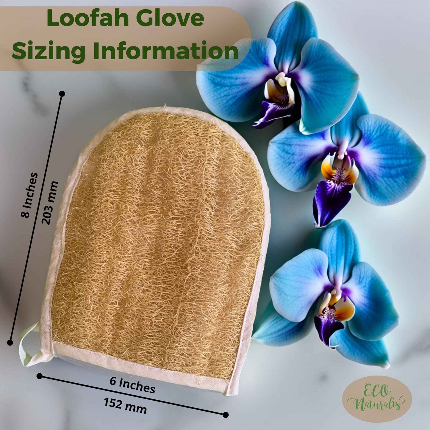 Loofah Exfoliating Glove. Handmade Double-Sided Mitt. Natural Loofah Bath Sponges for Men & Women. Organic, Biodegradable & Perfect for Daily Use. Your Skin Will Thank You. 3 Pack.