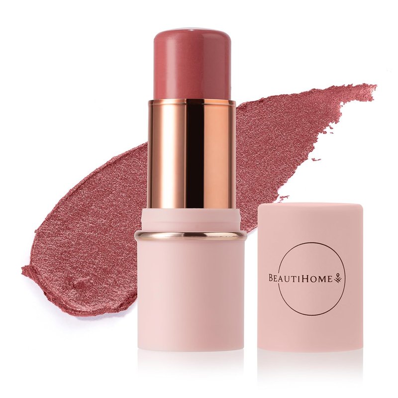 Blush Stick for Cheeks & Lips - Cream Multistick Makeup | Easy Blend, Nourishing Ingredients, Misty Rose