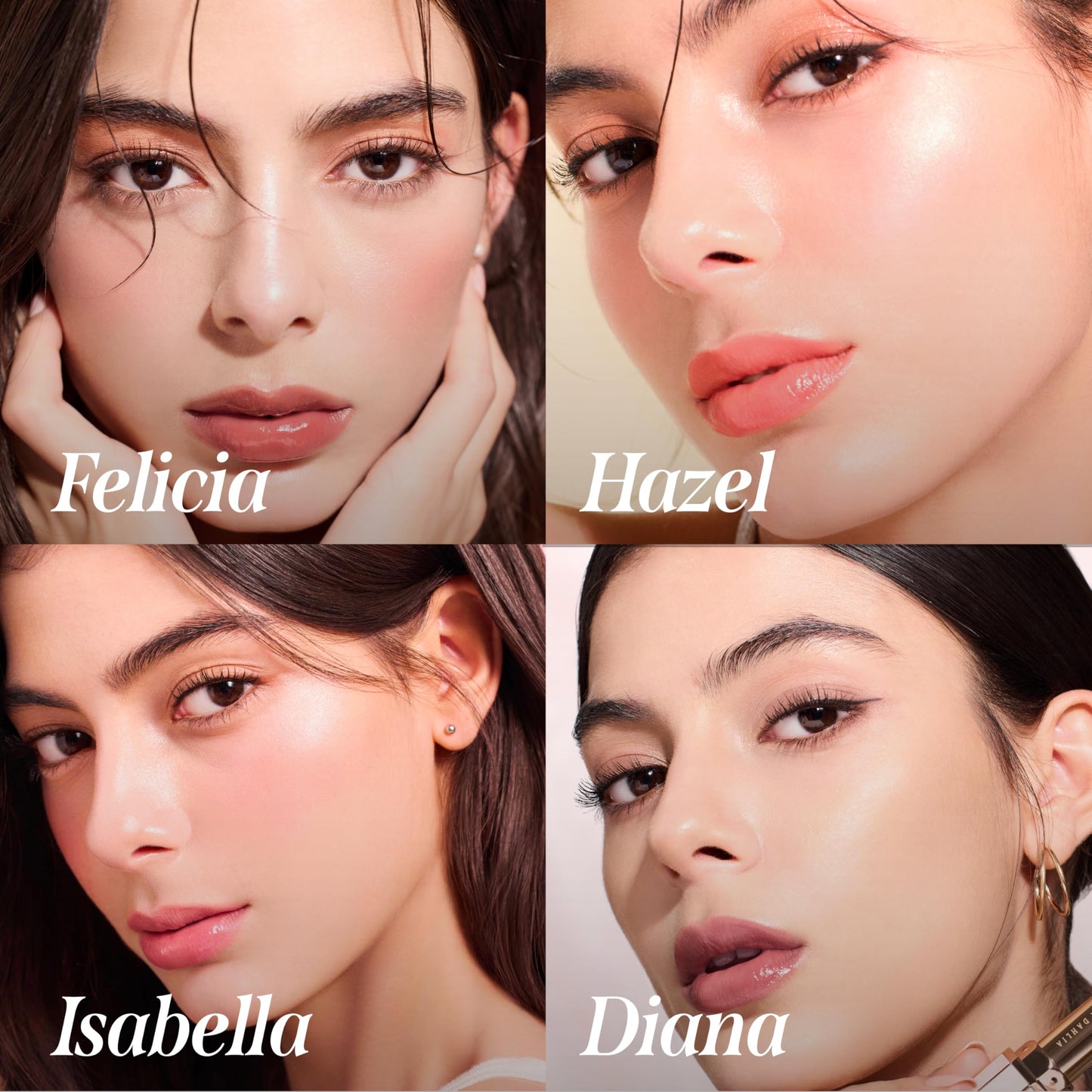 DEARDAHLIA Lip Paradise Sensual Lip Glow (Hazle) - Hydrating Vegan Lipstick with Glossy Finish, Vibrant Color, Smooth Application, Natural Radiant Glow & Shea Butter Nourishment, 0.11 oz