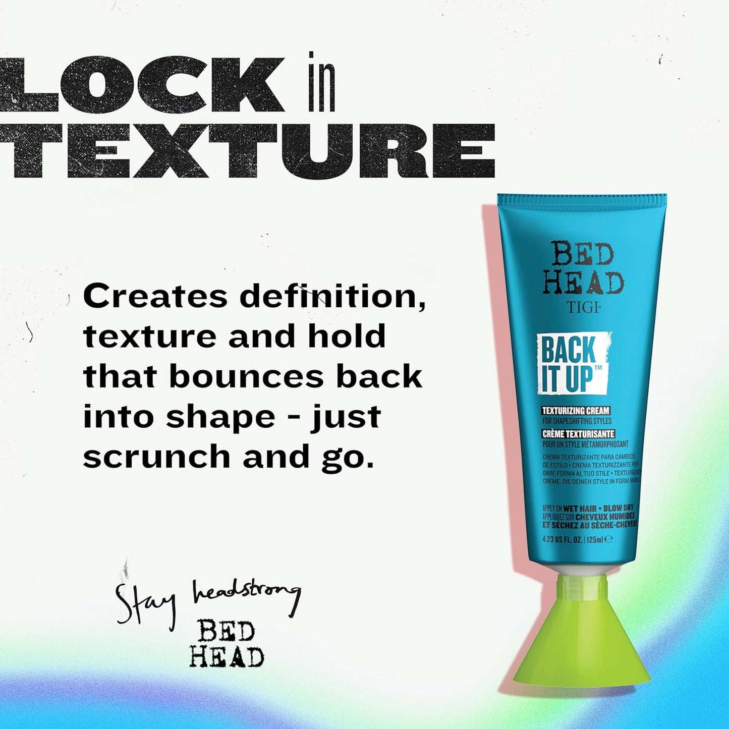 TIGI Bed Head Back It Up Texturizing Cream - Shape & Texture for All Hair Types | 4.23 fl oz