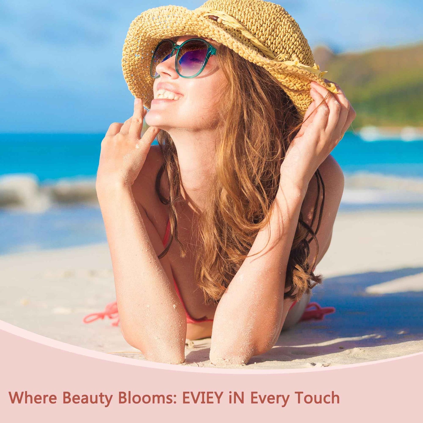 EVIEY Facial Hair Remover for Women - as Seen on TV Painless Face Shaver - Electric Hair Removal Device (Blue & White Bundle)