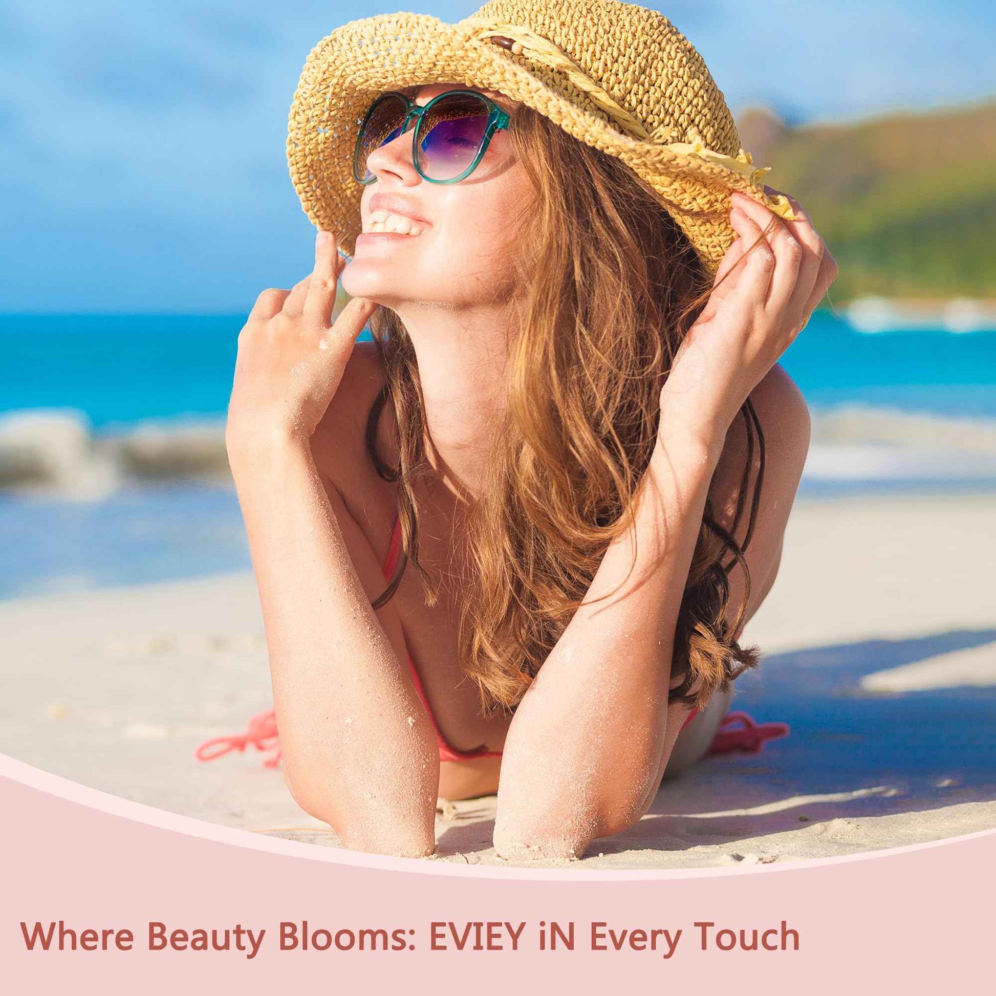 EVIEY Facial Hair Remover for Women - as Seen on TV Painless Face Shaver - Electric Hair Removal Device (Blue & White Bundle)