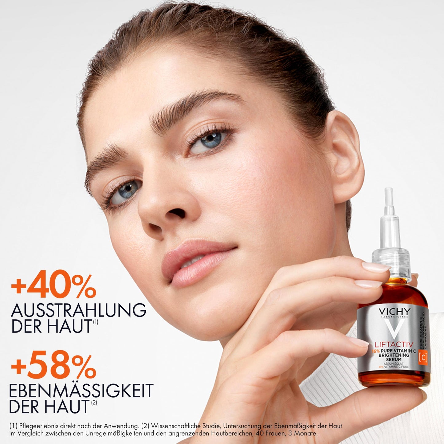 Vichy LiftActiv Vitamin C Serum For Face, Brightening Serum With Pure Vitamin C + Hyaluronic Acid + Vitamin E, Reduces Fine Lines, Smooths Skin Texture, Improves Radiance, Anti Aging