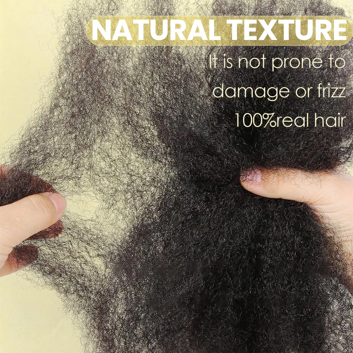 Afro Kinkys Bulk Human Hair for kinky curly Twist Human Braiding Hair For Micro Locs Extensions marley natural Black Color 10 inches 70g/pack (Nature Black, 10 Inch)
