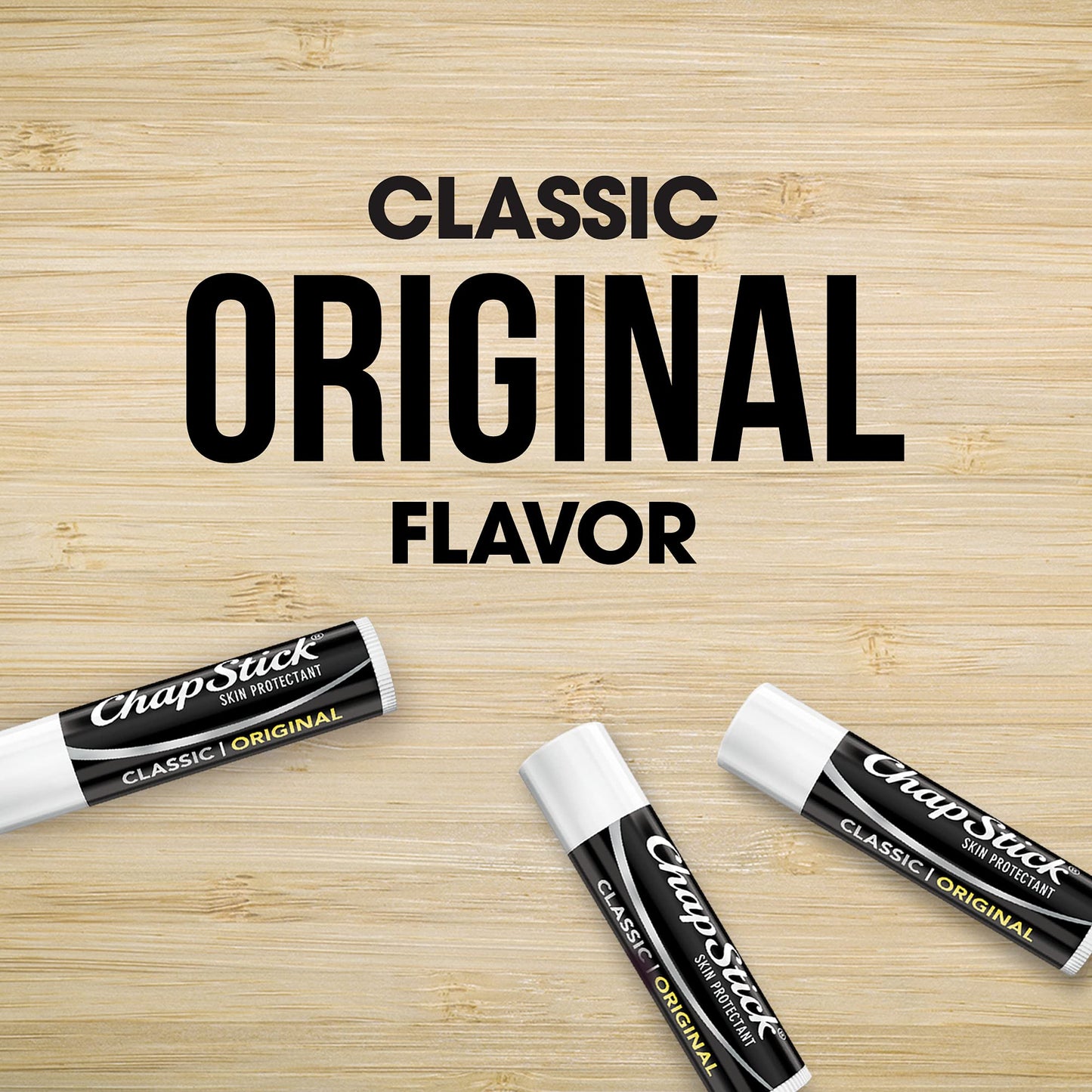 ChapStick Bulk Lip Balm, Classic Original 24-Count – Lip Moisturizer for Dry Lips, 0.15 Ea