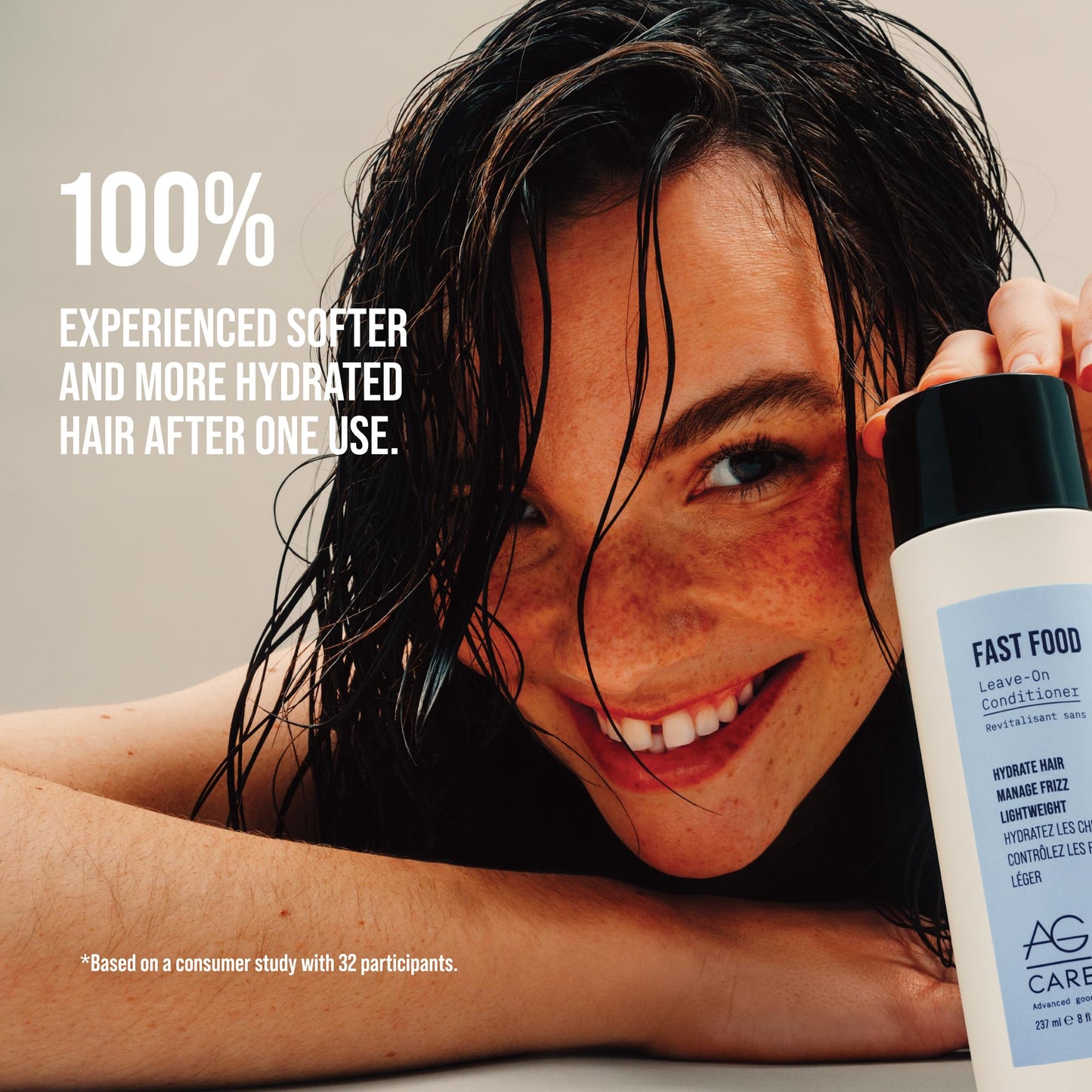 AG Care Fast Food Leave On Conditioner - Ulta-Shine and Weightless Conditioner, 8 Fl Oz