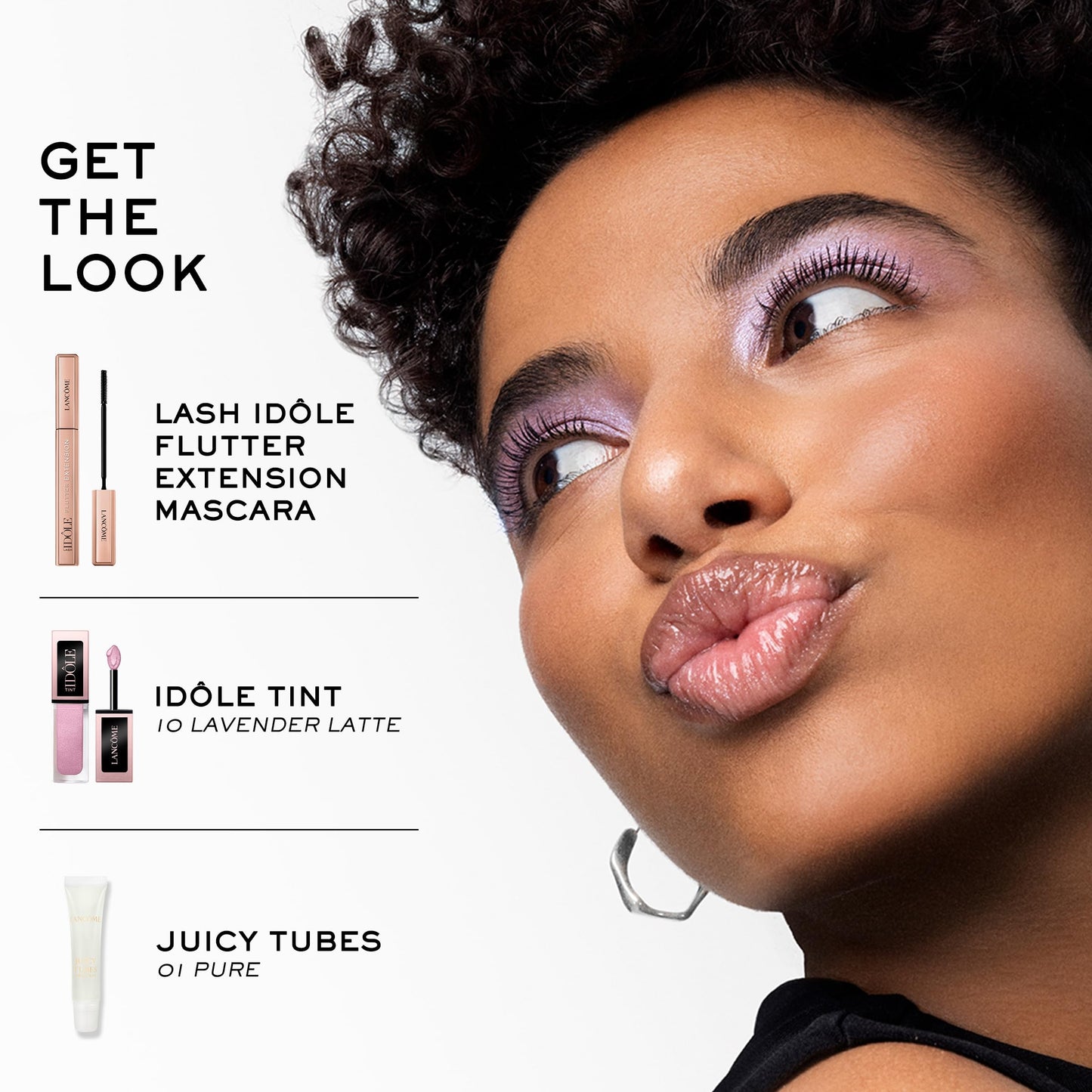 Lancôme Idôle Tint Long Wear Liquid Eyeshadow & Eyeliner - Multi-Use Eye Makeup in Shimmery & Matte Finishes - Buildable Color & Up to 16H of Wear - 10 Lavander Latte: Irridescent Lavender