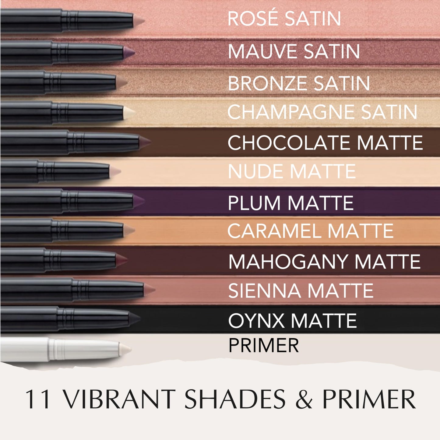 Xtreme Lashes GlideShadow Long Lasting Eyeshadow Stick, Mahogany, Matte Finish, Lightweight Cream to Powder Eye Makeup, No Fallout, Lash Extension Safe, Built-in Sharpener