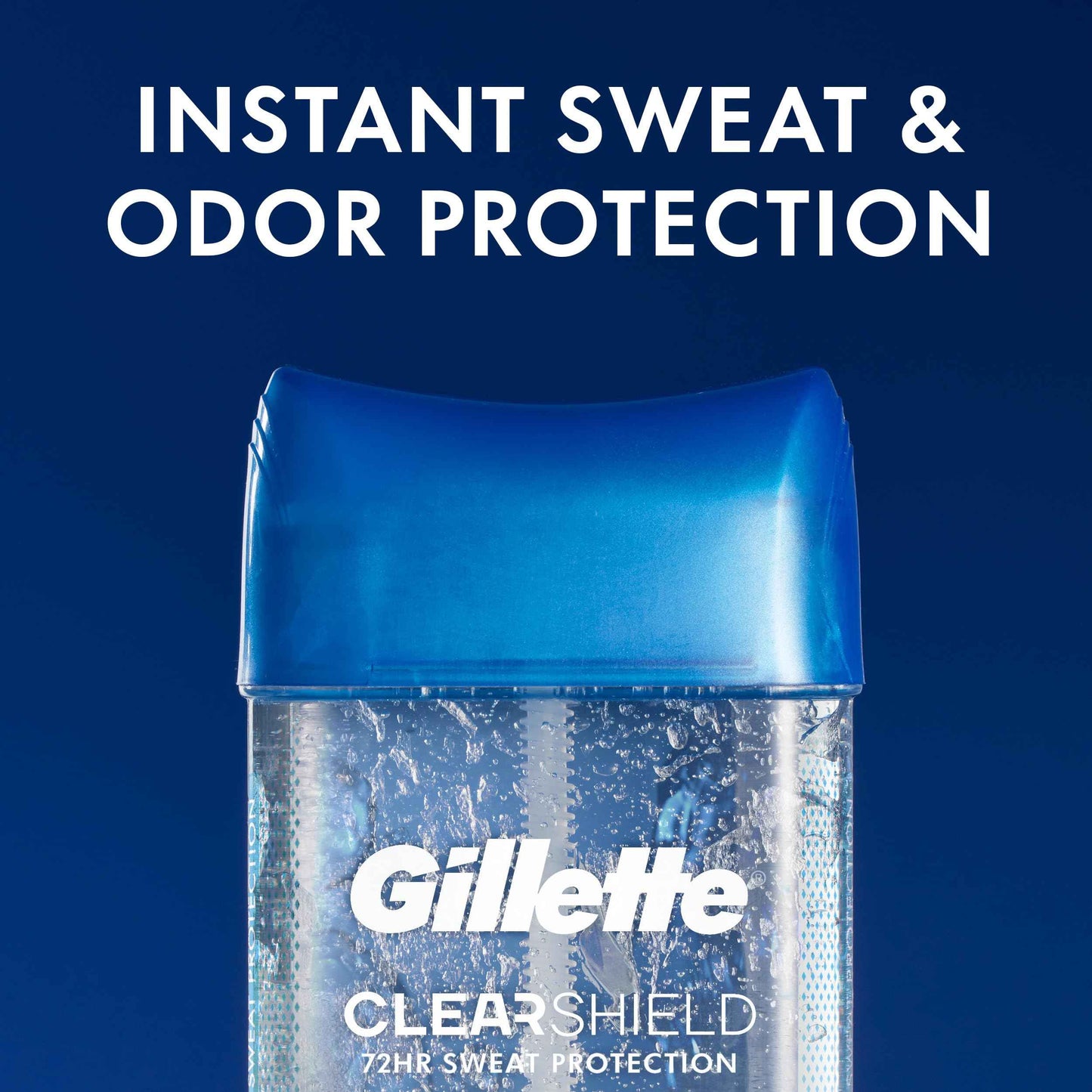 Gillette Antiperspirant and Deodorant for Men, 72hr Sweat & Odor Protection, Long Lasting Freshness, Anti-White Mark Technology, Clear Gel, Tropical Breeze Scent, 3.8 oz (Pack of 3)