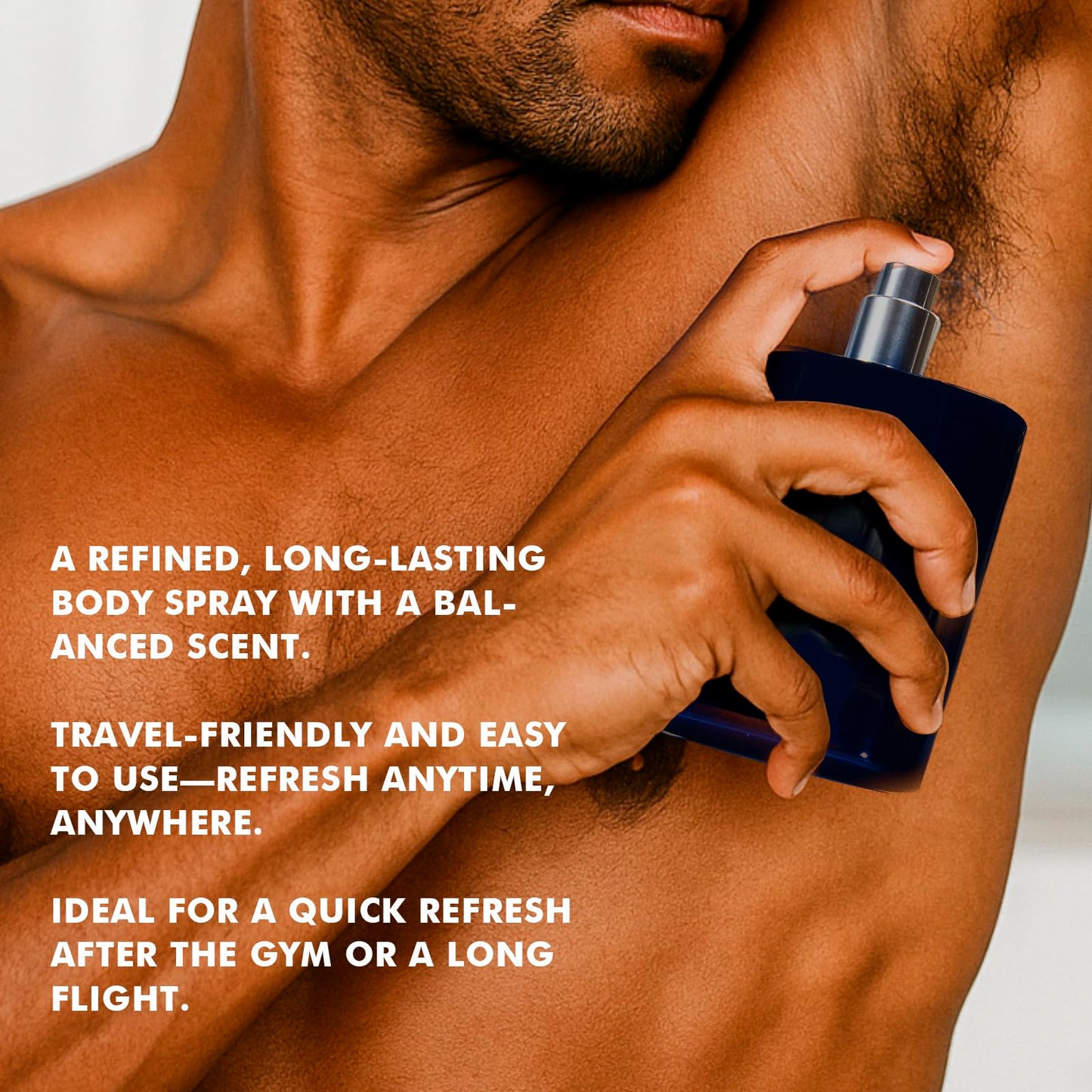 Azulfra Body Spray for Men, Mens Body Refreshing Spray, Notes of Lemon Ginger and Sandalwood, 3.56 Fl.Oz