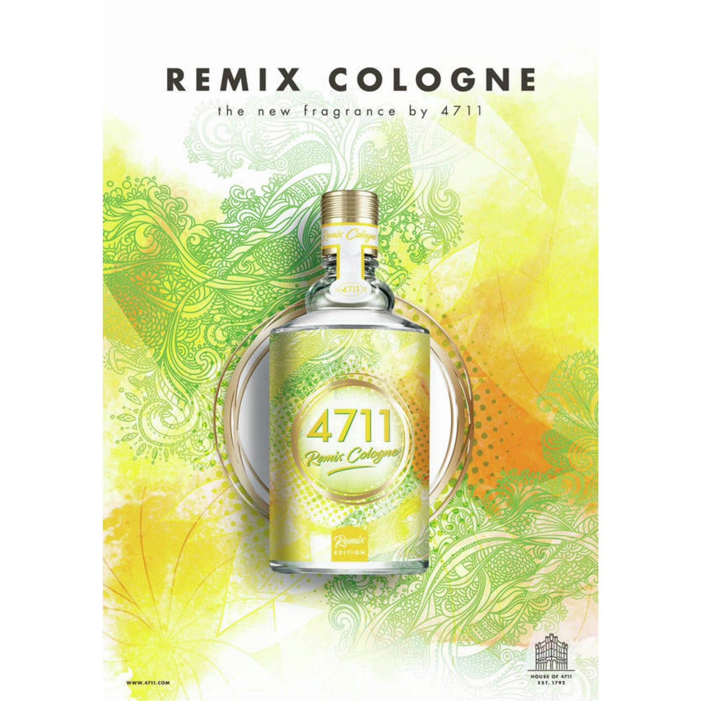 4711 Remix Cologne Eau de Cologne Spray for Unisex, 3.4 Ounce