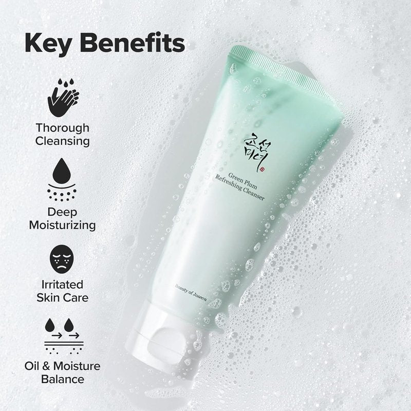 Beauty of Joseon Hydrating Face Moisturizer & Green Plum Cleanser Set | 100ml Each - Korean Skincare Duo
