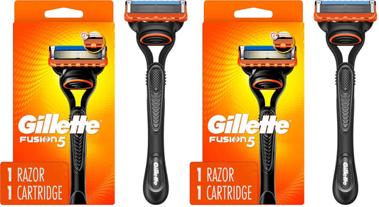 Gillette Fusion5 Men’s Razor Handle + 1 Blade Refill (Pack of 2)