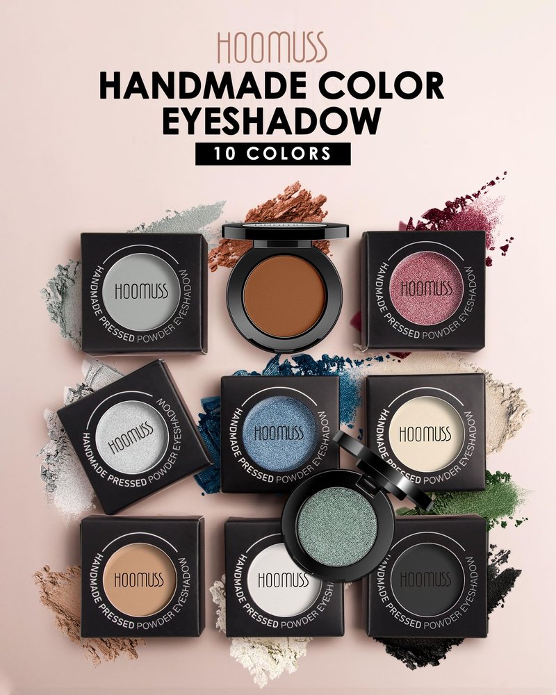 HOOMUSS Gold Eyeshadow Single Handmade Pressed Eyeshadow Palette Long Lasting With No Creasing, Intense Color Pigmented Gold Eye Shadow-1Gold
