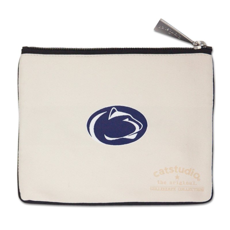 Catstudio Collegiate Zipper Pouch, Penn State University Travel Toiletry Bag, Ideal Gift for College Students or Alumni, Makeup Bag, Dog Treat Pouch, or Travel Purse