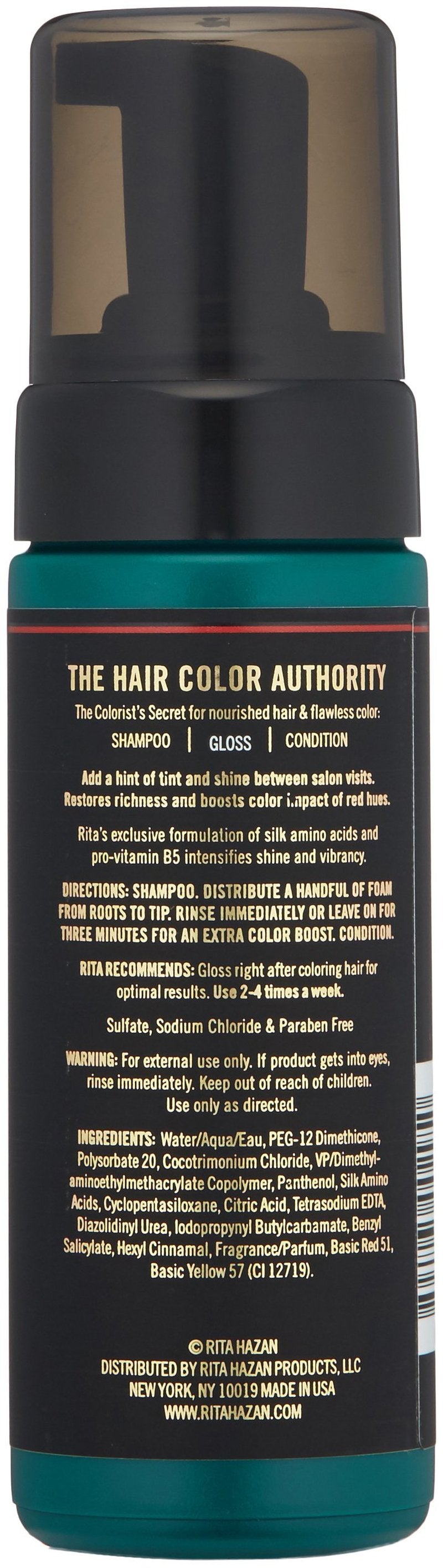 Rita Hazan Ultimate True Color Shine Gloss - Boost Hair Color with Healthy Hair Shine - Glazy Hair Treatment - New Package Design - 5 oz. Red Hair Gloss