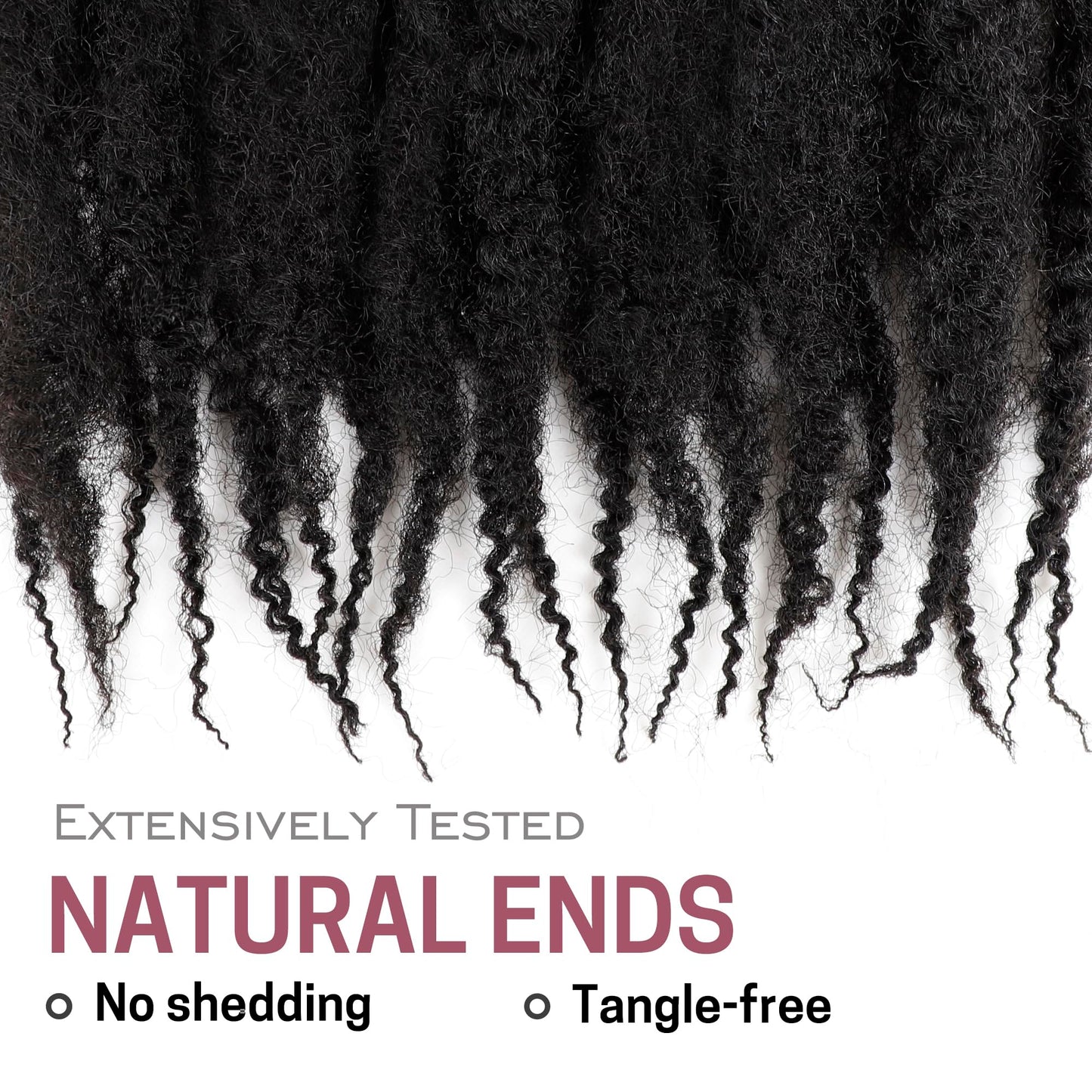 Marley Twist Braiding Hair 8 Packs Marley Twist Hair Cuban Twist Hair 24 Inch Afro Kinky Curly Twist Crochet Hair Cuban Twist Soft and Natural Hair 1B Black (1B, 30inch)