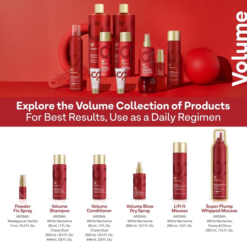 Colorproof Super Plump Whipped Hair Mousse - Color-Protecting Volume Formula | 7.5 Fl. Oz.