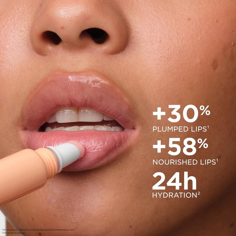 Clarins Lip Perfector - Peptide Plumping Hydrating Lip Gloss | Non-Sticky Shine, Sheer Shimmer Finish | 0.35 Ounces