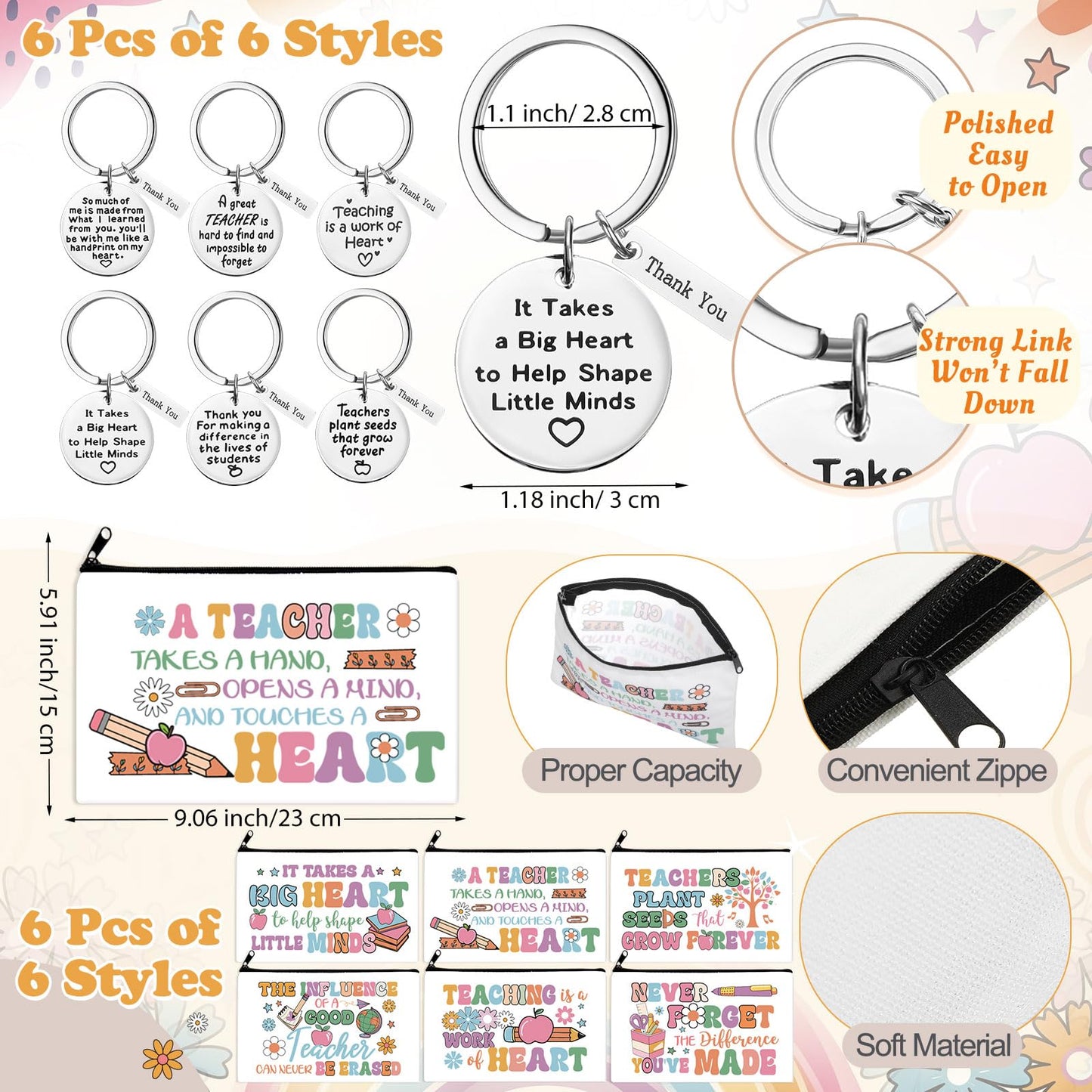 Funnymoom 24 Pcs Christmas Gifts Set Include 24 oz Merry Christmas Plastic Tumbler Cup with Lids and Straw Makeup Cosmetic Bag Candy Cane Crew Sock Keychain for Xmas Winter Friendmas Gifts