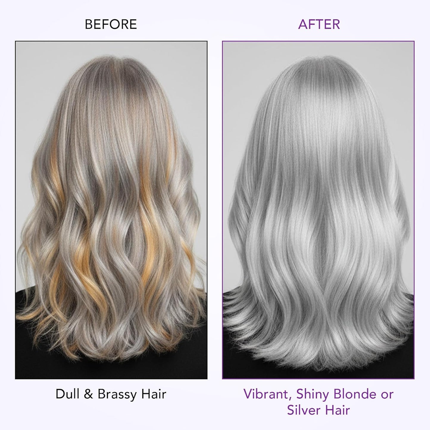 Botanic Hearth Purple Shampoo & Conditioner Set - Enhances Blonde, Silver & Gray Hair | Sulfate & Paraben Free, 16 Fl Oz Each