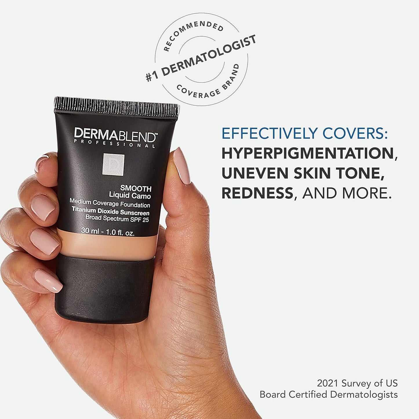 Dermablend Smooth Liquid Foundation - Long-Lasting Coverage for Flawless Skin | All Skin Types