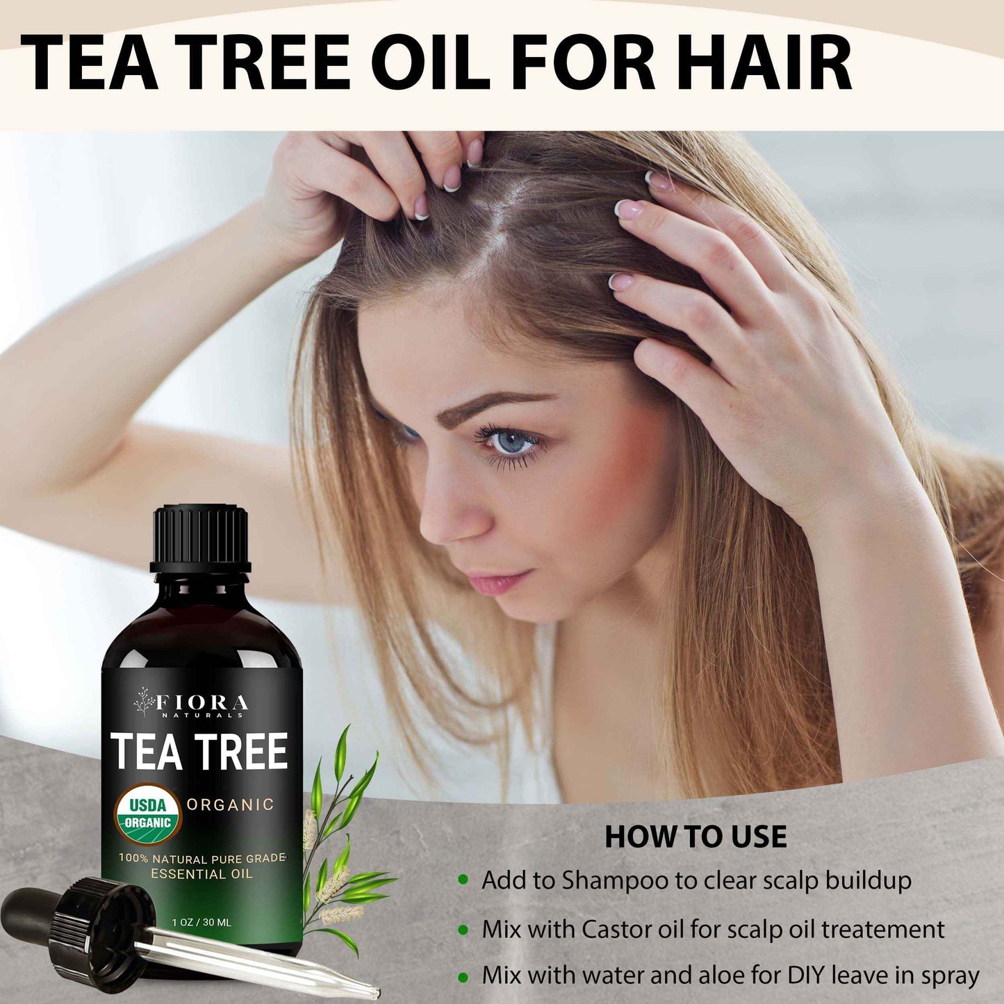 Fiora Naturals Tea Tree Oil & Peppermint Oil