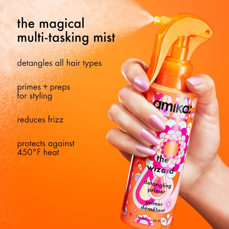 amika the wizard detangling hair primer, 150ml