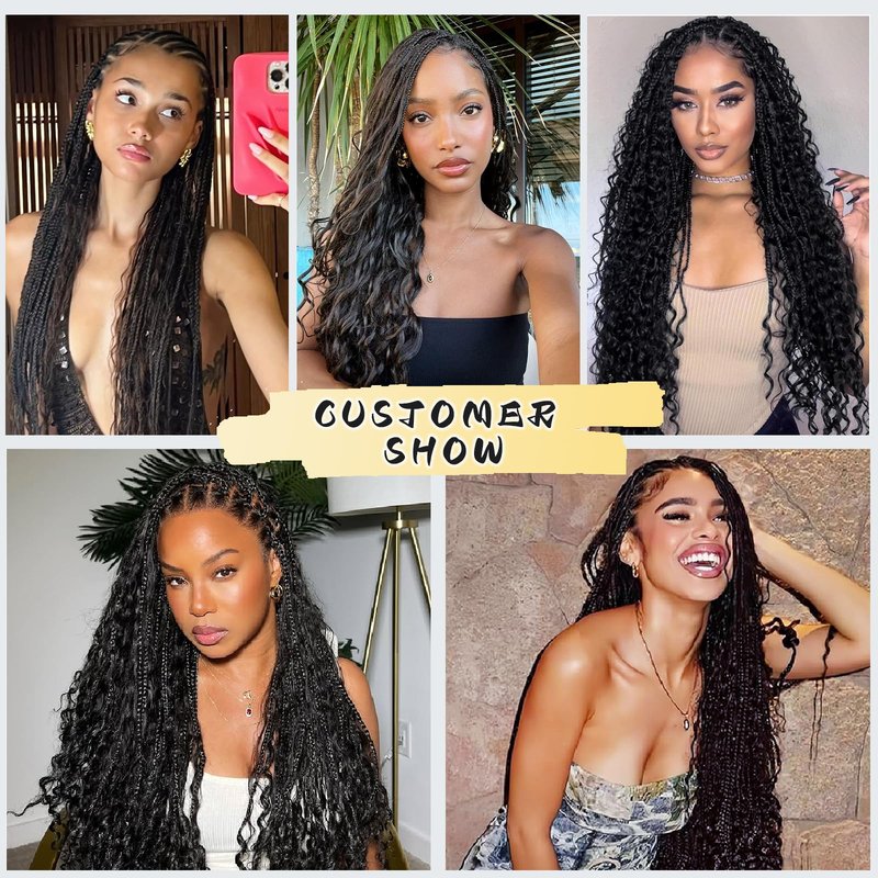 Human Braiding Hair for Boho Braids 100g 20 Inch Deep Wave Bulk Human Hair 100% Unprocessed 12A Brazilian Virgin Boho Hair for Braiding Knotless 2 Bundles/Pack Natural Color