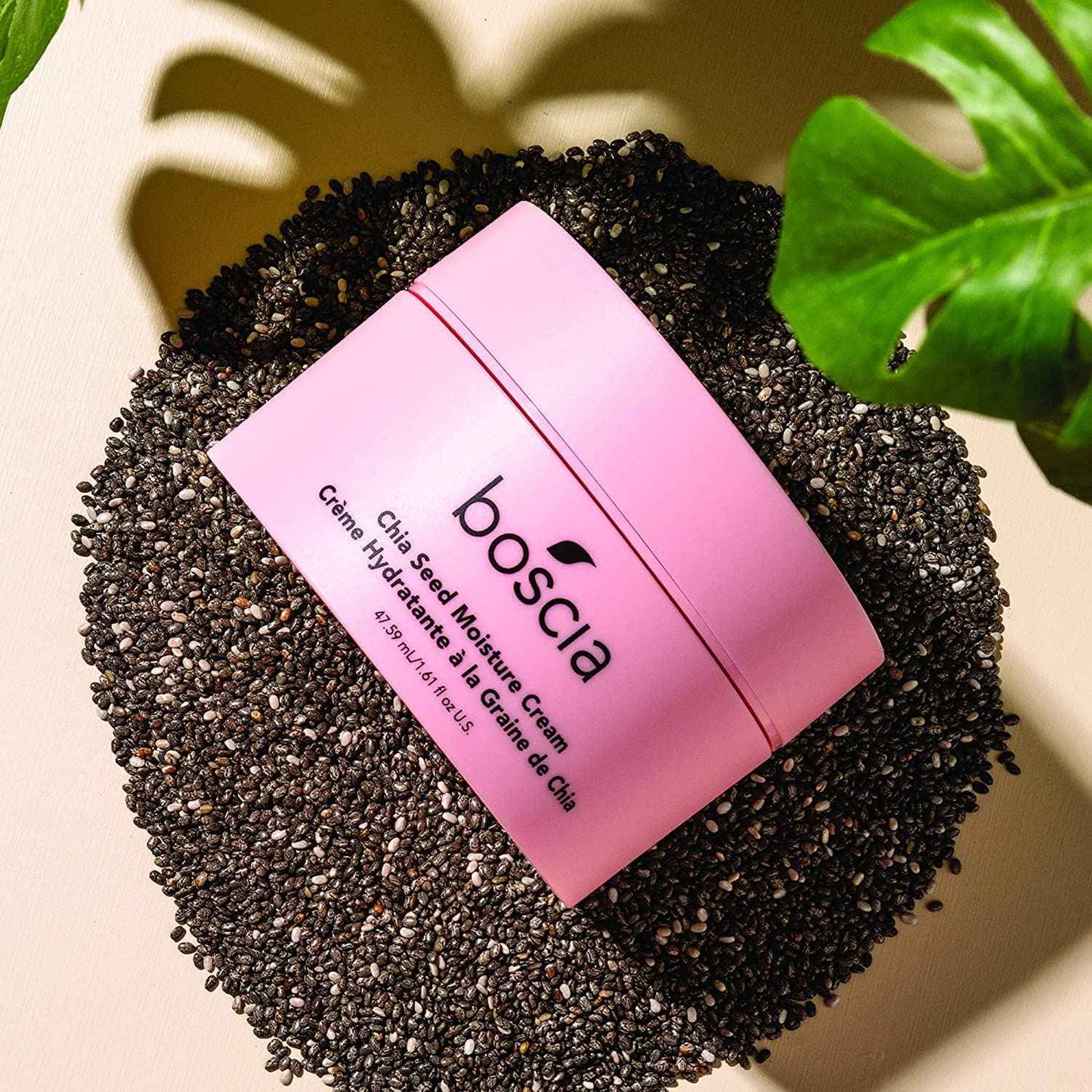 boscia Chia Seed Moisture Cream - Vegan, Cruelty-Free, Natural Skin Care - Sensitive Skin Face Lotion with Elderberry, Vitamin A, Vitamin B6, Vitamin C & Vitamin E - For Dry Skin Types - 1.61 Oz