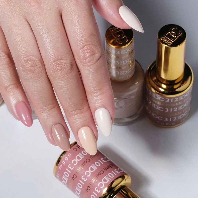 DND Gel Polish Set - UV/LED Base & No Cleanse Top Coat Duo | 0.5 Fl Oz Each