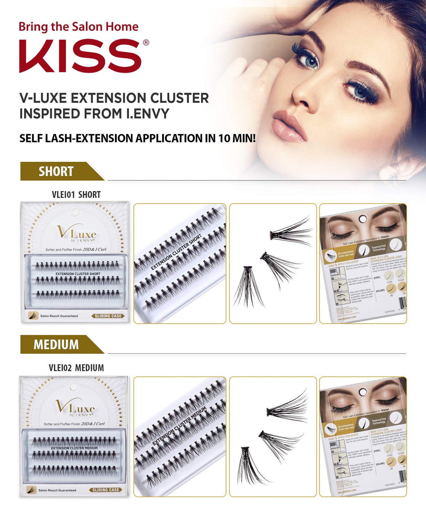 i•ENVY 30D Cluster Extension Medium (3 Pack, VLEI06)