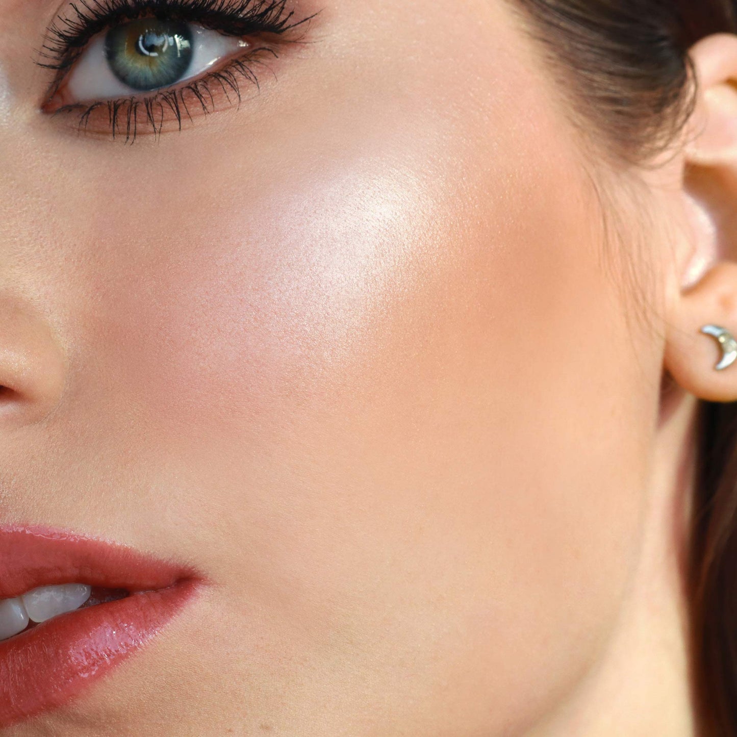 Lune+Aster SuperStar Blush - Peachy-Pink, Soft Sheer Finish, Buildable Color | Talc-Free Powder | Vegan & Gluten Free | Made in USA