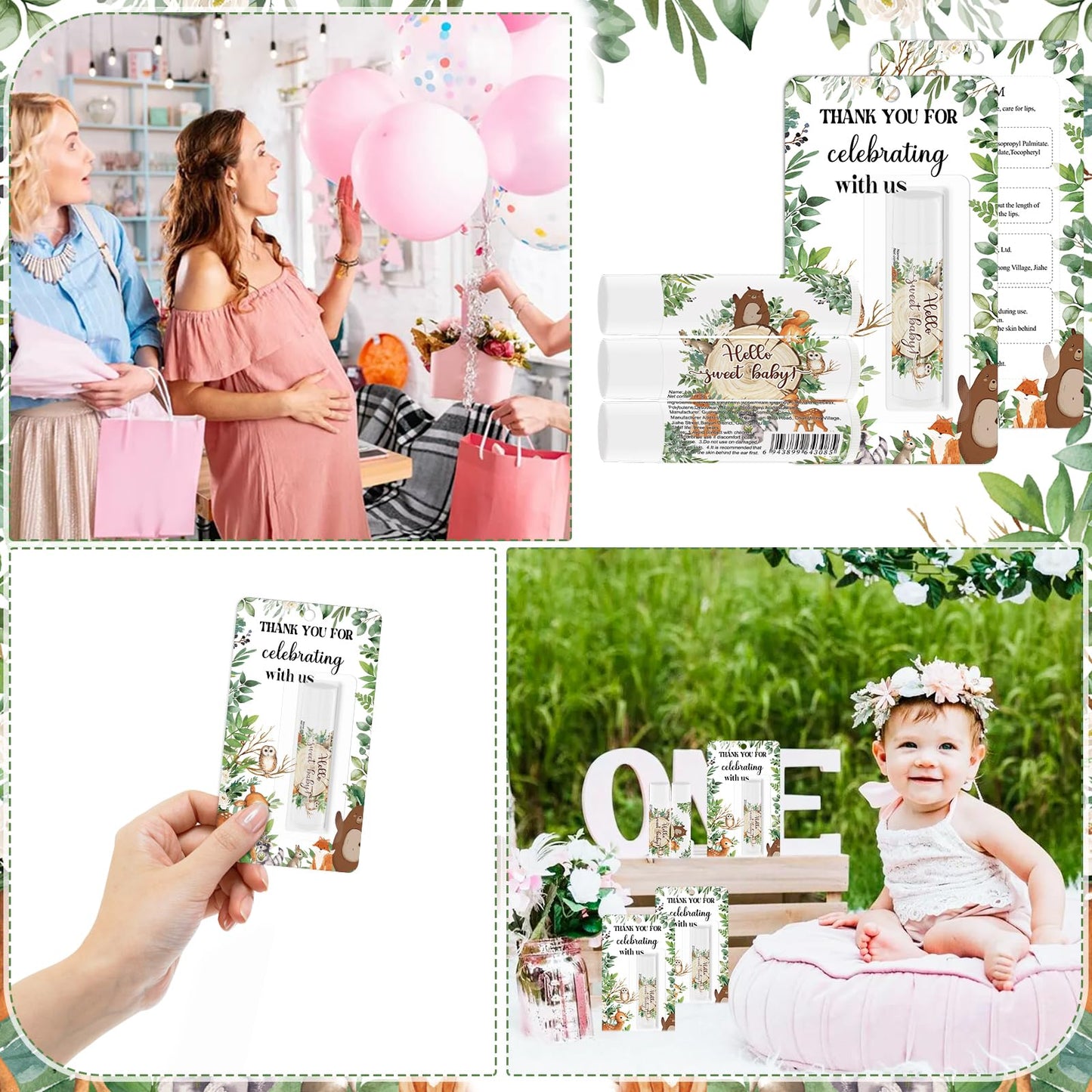 30 Pack Strawberry Baby Shower Games Lip Balms Bulk Games Prizes Party Gifts for Guests Friends Gender Reveal Favors Decorations Souvenirs, Baby Shower, Valentine's Gift Bags Stuffers(Strawberry)