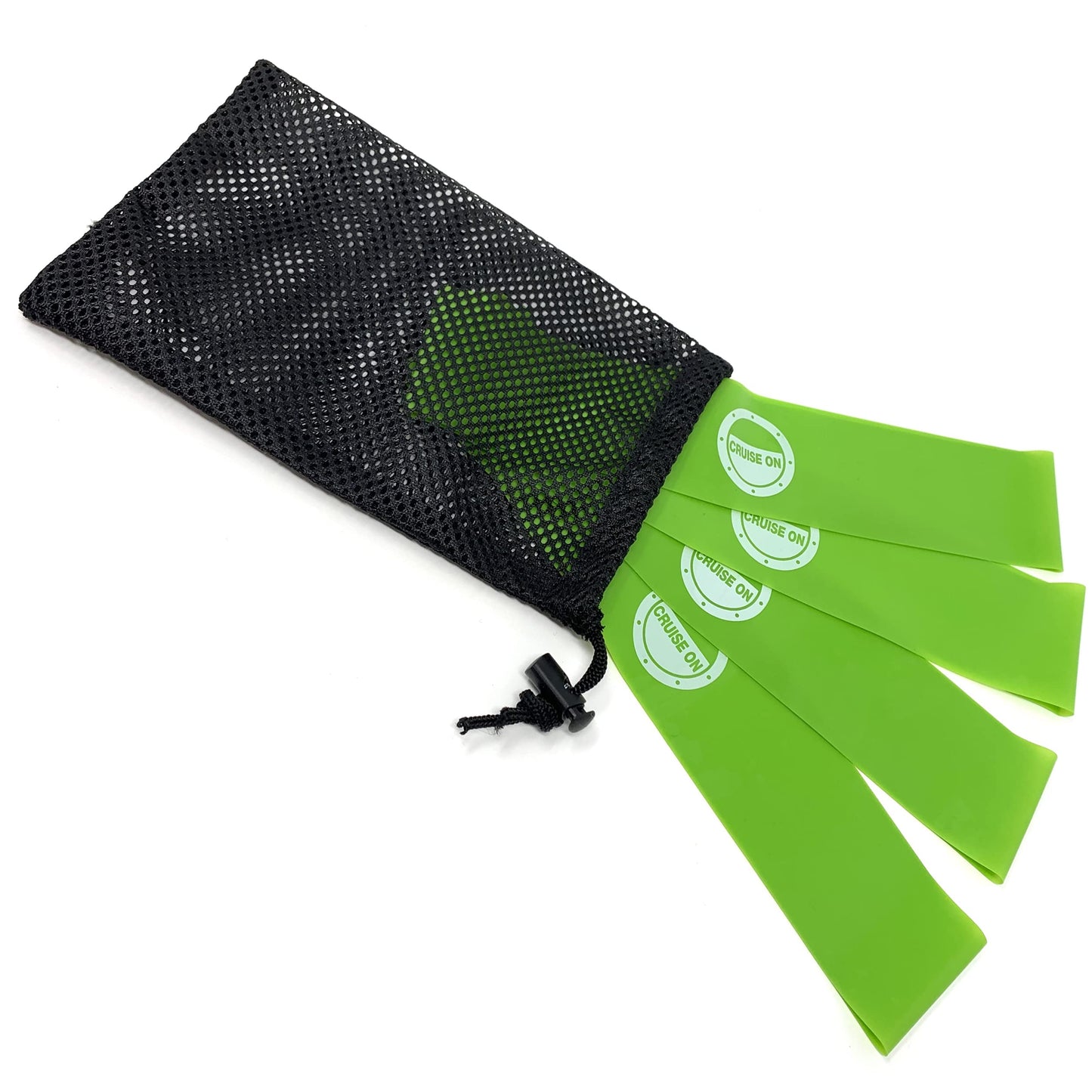 Cruise On Towel Bands for Cruise Chairs (4 Pack), Better Alternative to Towel Clips for Beach, Pool & Ships, Essential for 2026 & 2027 Trips, Secure & Stylish, Green