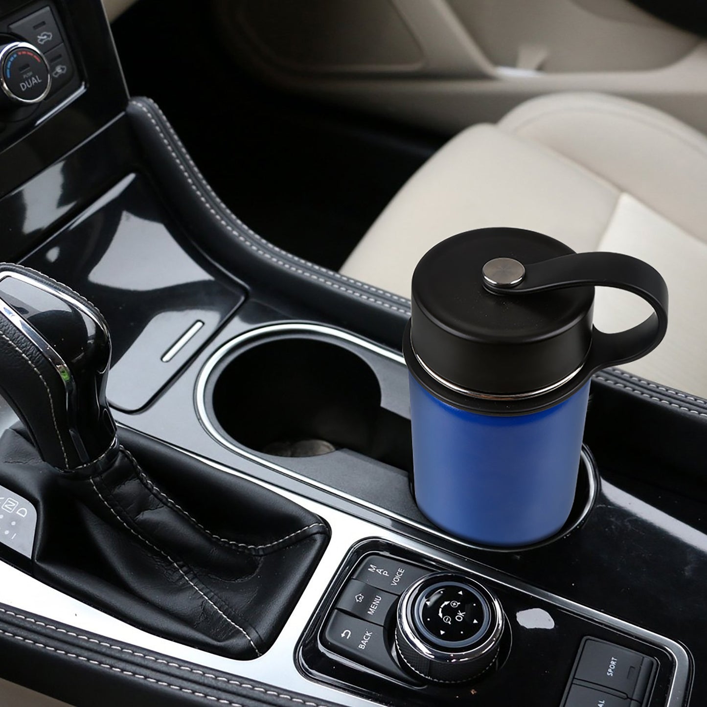 Tahoe Trails 12 oz Double Wall Vacuum Insulated Stainless Steel Water Bottle, Cyber Yellow