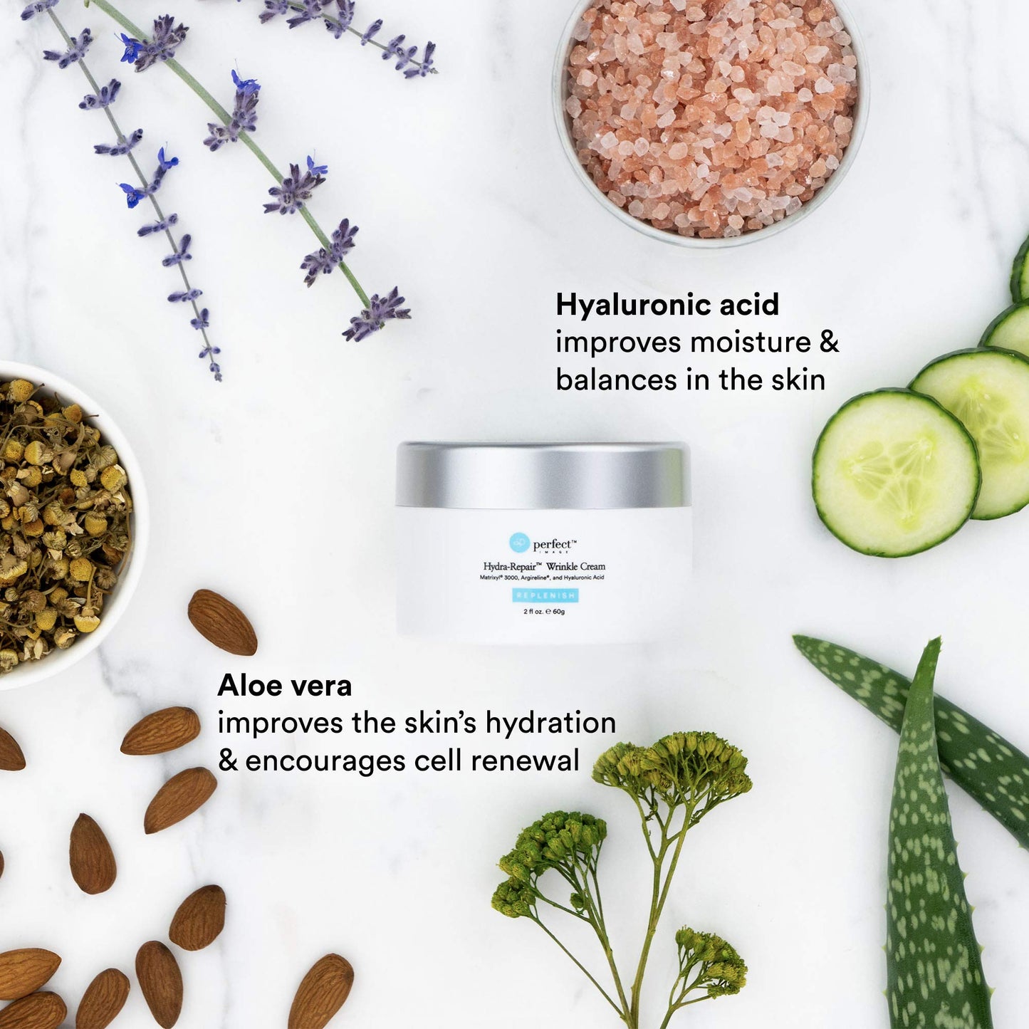 Perfect Image Hydra-Repair Wrinkle Cream for Face (Post Peel), Anti Wrinkle Cream with Matrixyl 3000, Argireline, Hyaluronic Acid, and Natural Botanical Extracts