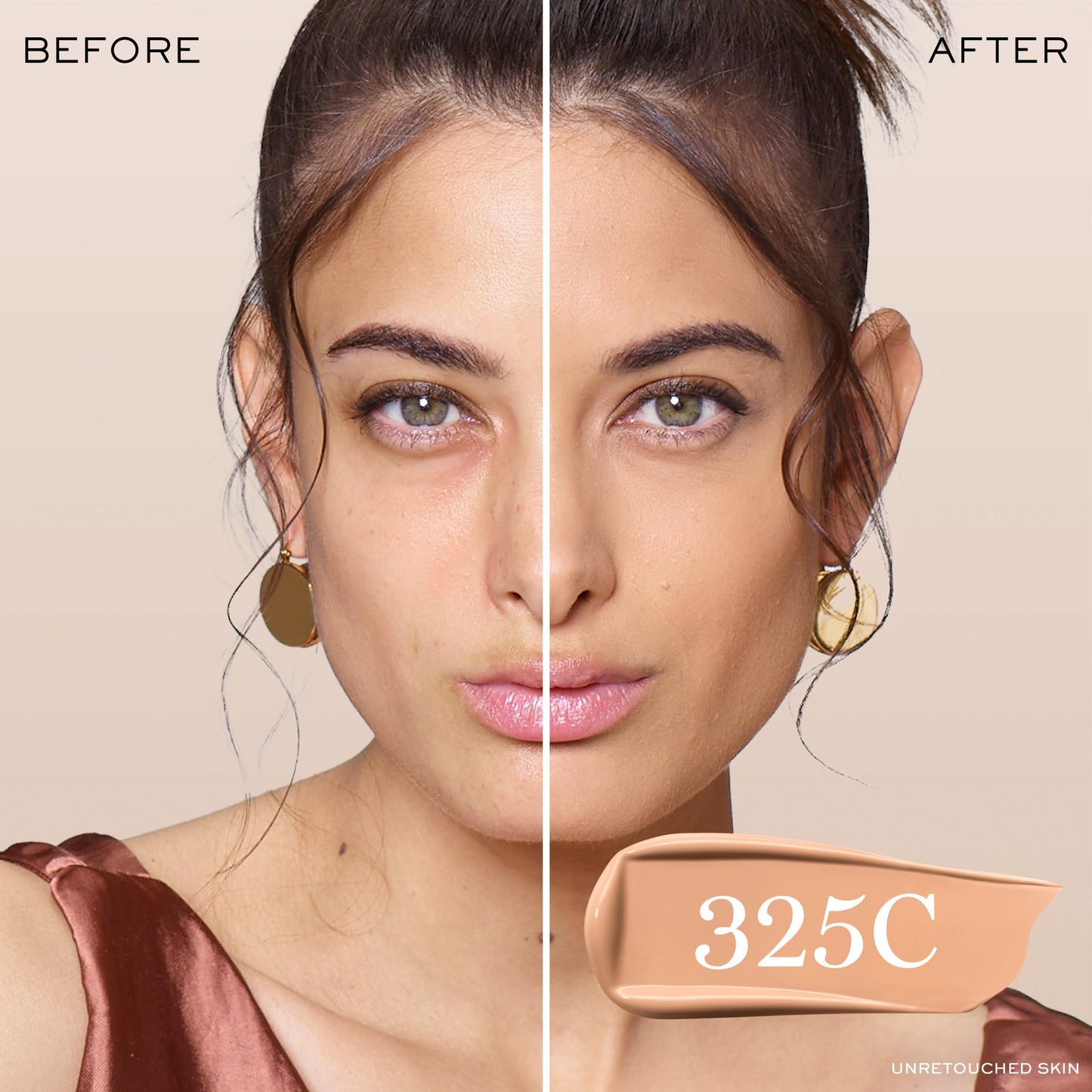 Lancôme Teint Idole Ultra Wear Natural Matte Foundation- Longwear, Medium-Full Coverage, Natural Finish, Waterproof & Hydrating - 325C (Medium Skin with Cool/Rosy Undertones), 1 Fl Oz