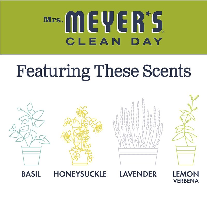 Mrs. Meyer's Foaming Hand Soap - Lemon Verbena Scent | 10 fl oz (Pack of 6)