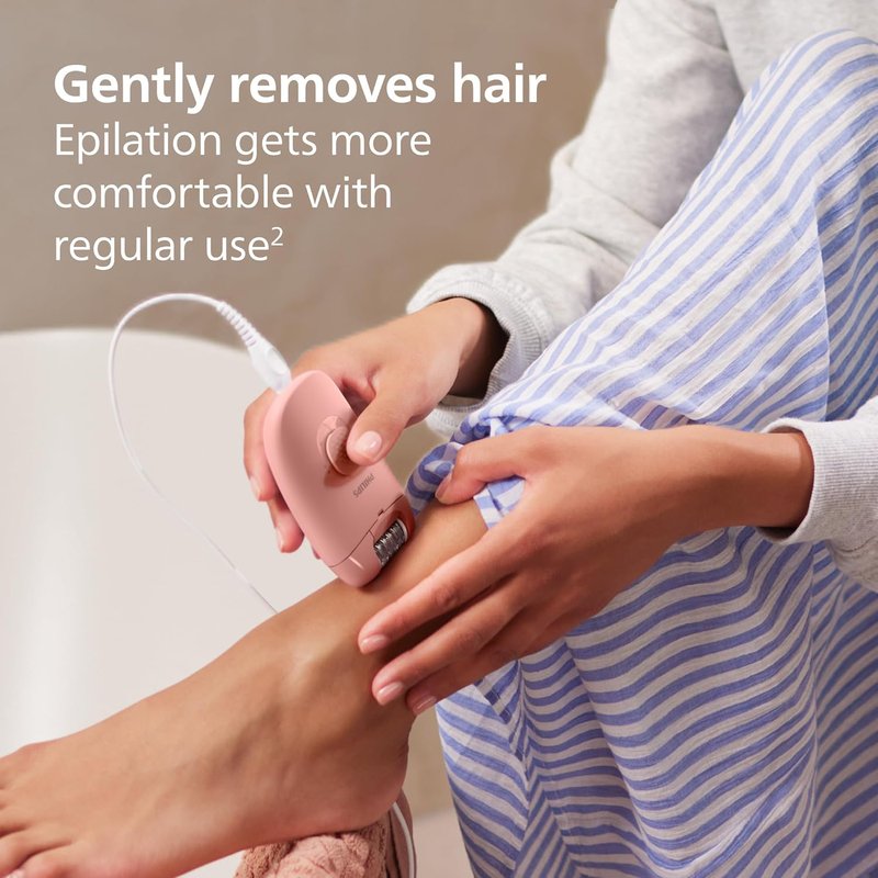 Philips Epilator Series 2000 - Corded Hair Removal Device for Women | Ideal for Legs & Body