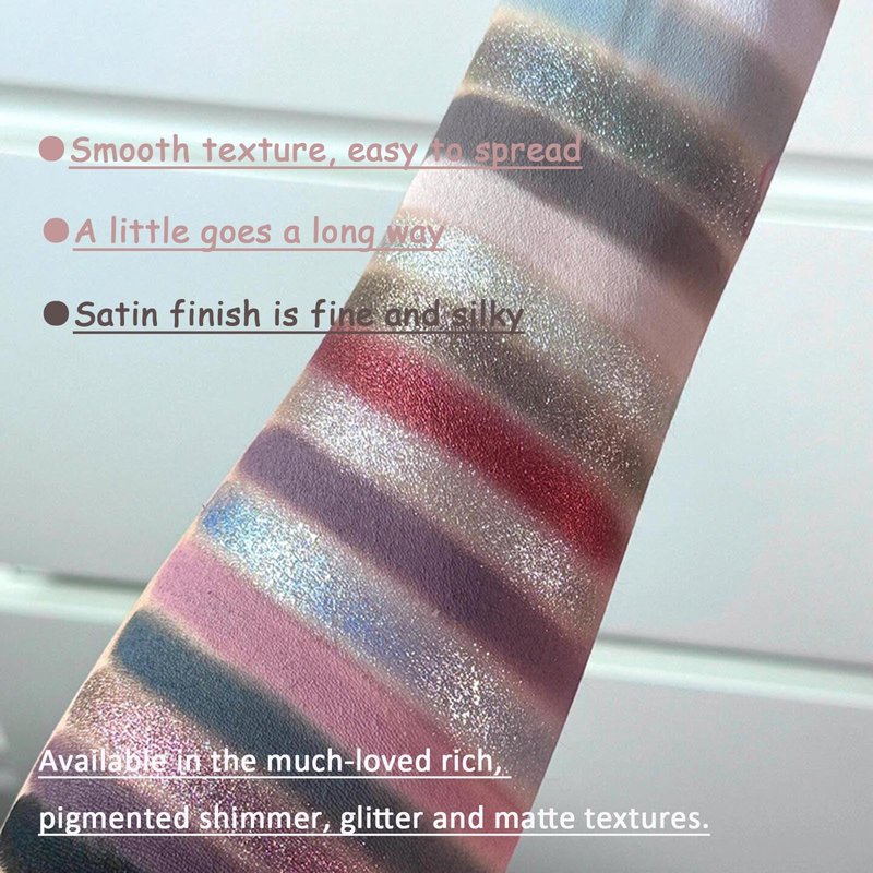 MeiPlumLai Goth Eyeshadow Palette 16 Colors Matte Metallic Shimmer Glitter Eye Shadow Pallet, Smokey Makeup Palette, Neutral Naked Brown, Red, Black Dark Eye Shadow Palette for Midnight Masquerade