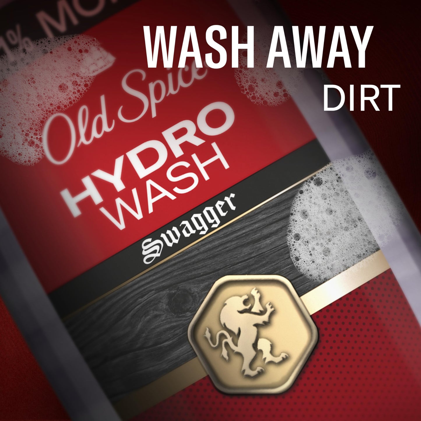 Old Spice Moisturizing Body Wash for Men, Hydro Wash, 2-in-1 Long Lasting Scent & Deep Hydration, 24/7 Shower Fresh, Swagger Scent, 21 oz (Pack of 4)